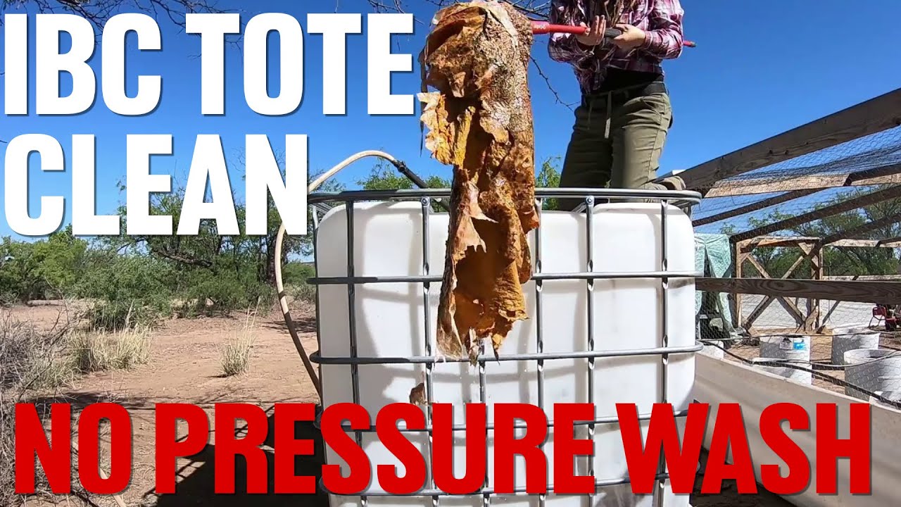 Bulk container cleaning demonstration