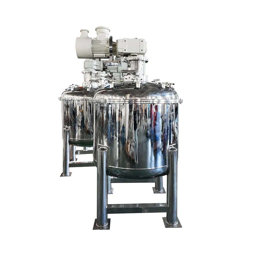 800 liter stainless steel mixing tank for heated viscous batch applications