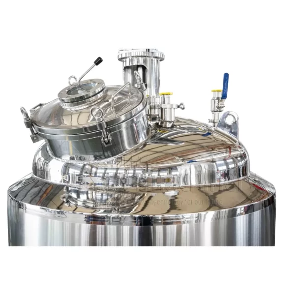 Heated mixing tank with sight glass jacket