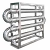 Sanitary shell and tube (multi-pass tube) heat exchanger