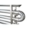 Sanitary shell and tube (multi-pass tube) heat exchanger