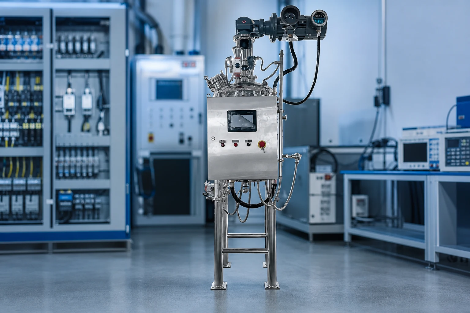 Industrial process vessel used for open-top reaction vessel RFQ comparison