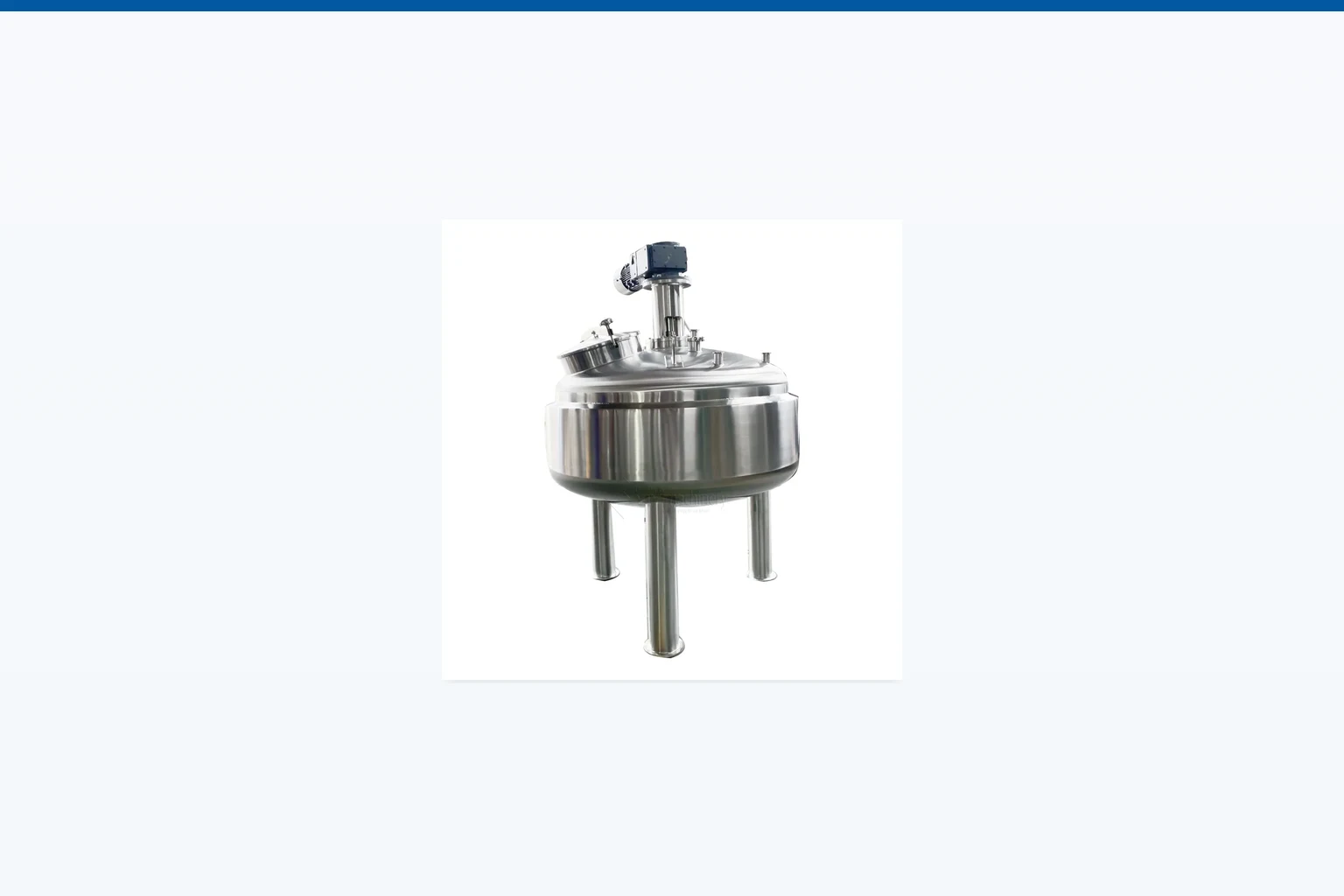 Process mixing tank with agitator for high shear batch applications