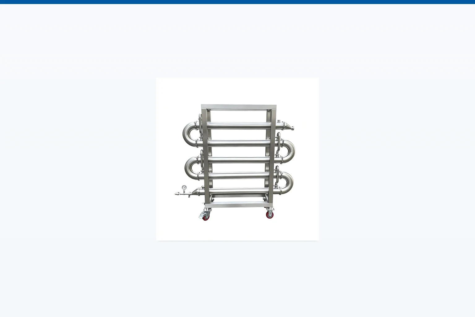 Plate heat exchanger for cooling mixing tank utility loop