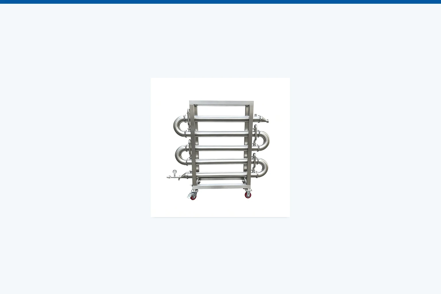 Process heat exchanger used with cooling mixing tank applications