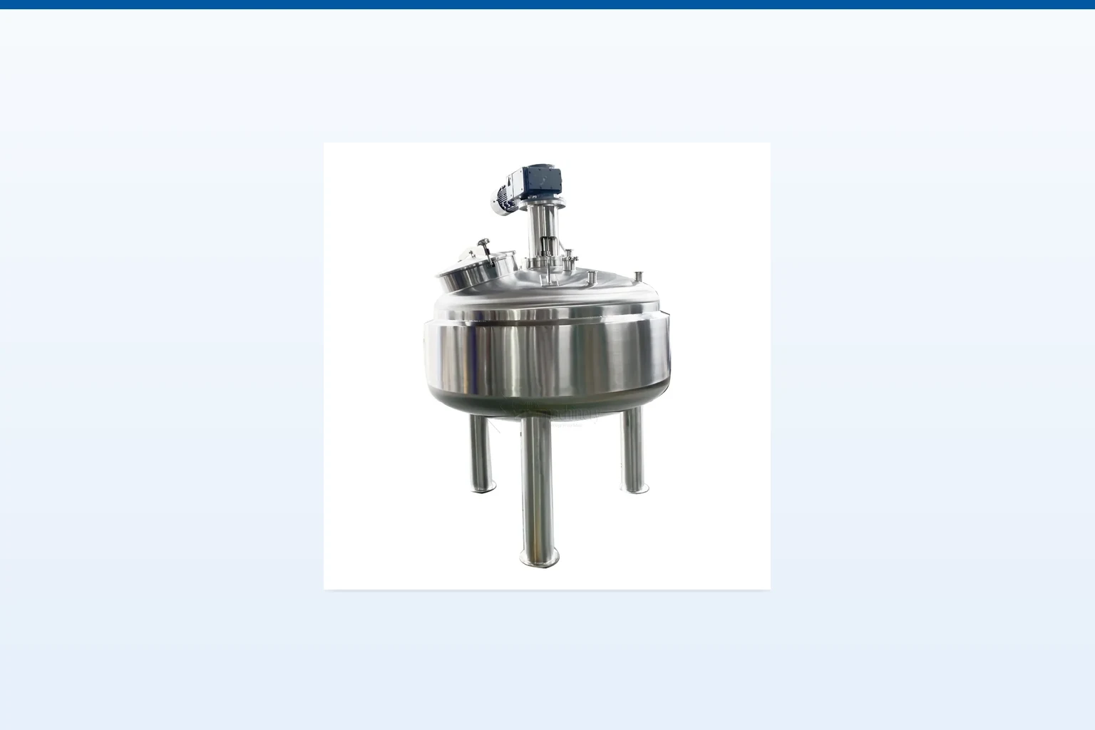 steam jacketed mixing tank concept illustration (not a product photo)