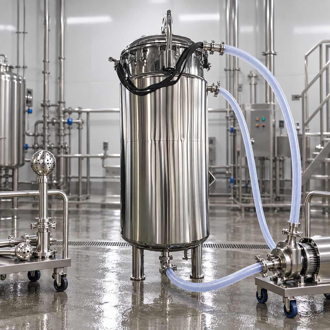 Fermenter CIP Spray Device Selection and Coverage Testing