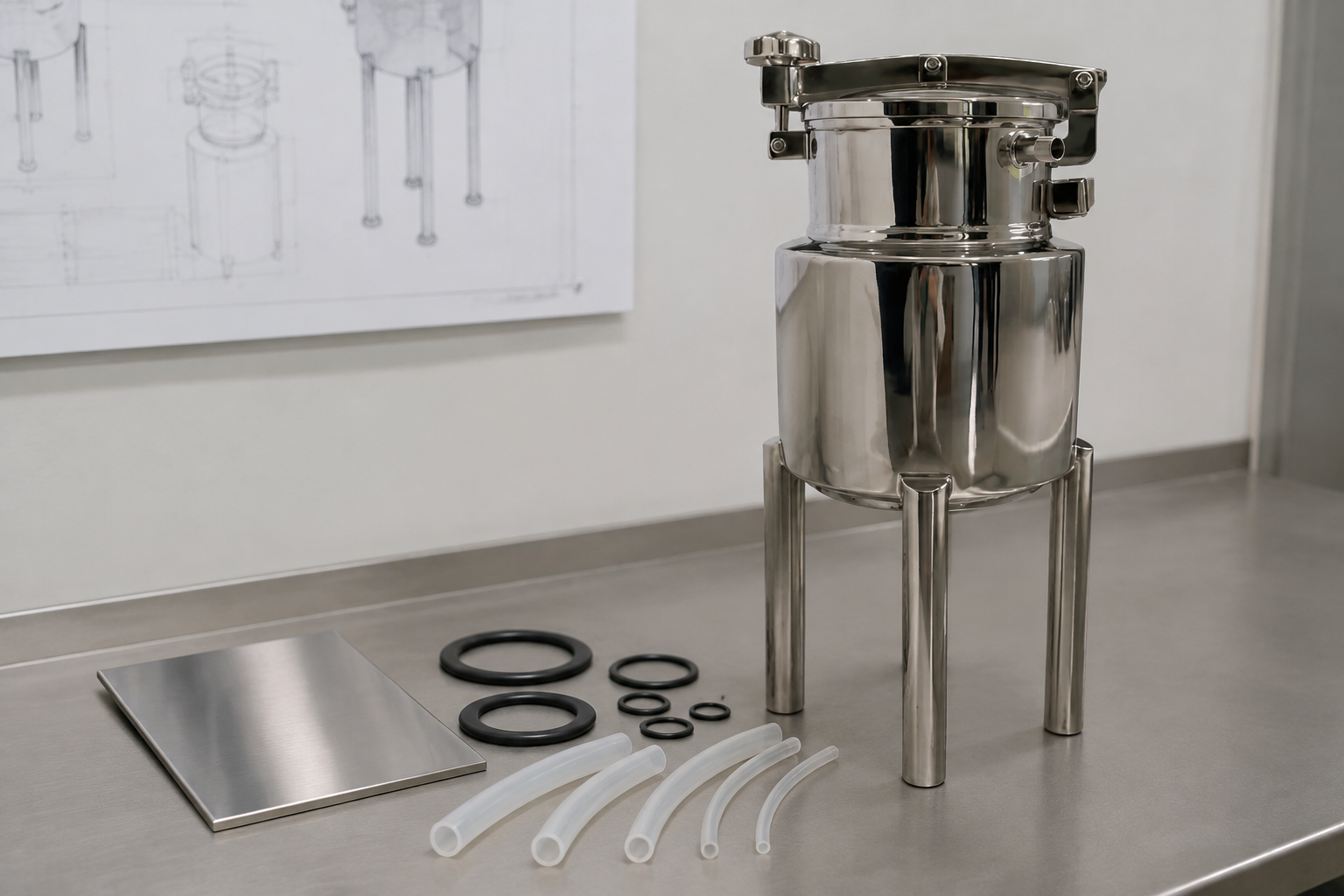 caustic dosing tank material selection process application