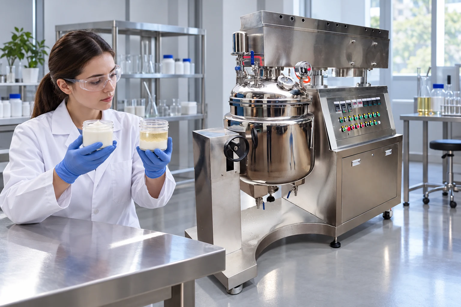 Emulsifier beside uniform and separated model emulsions