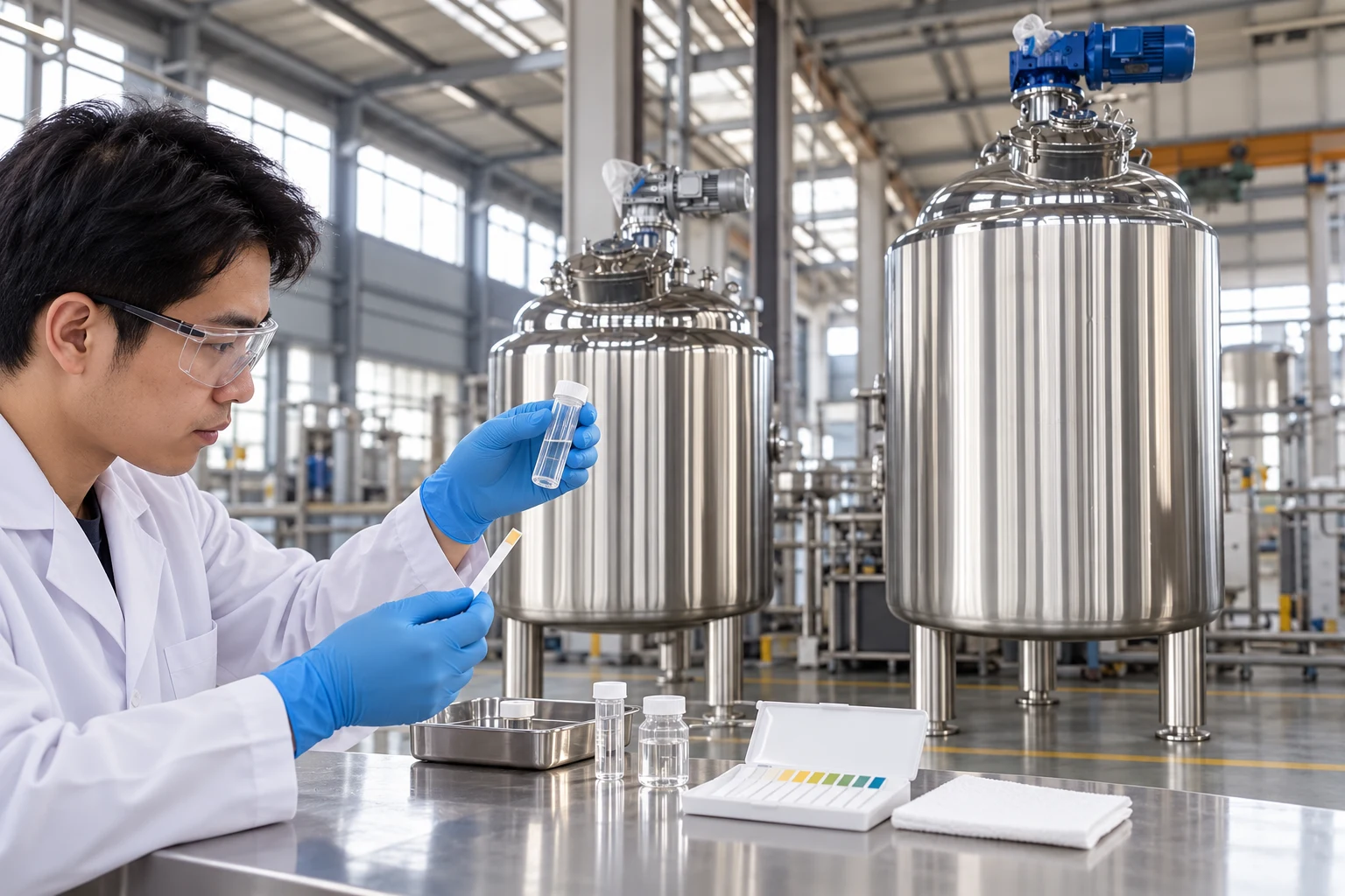 Inspecting sample tubes and unused testing materials