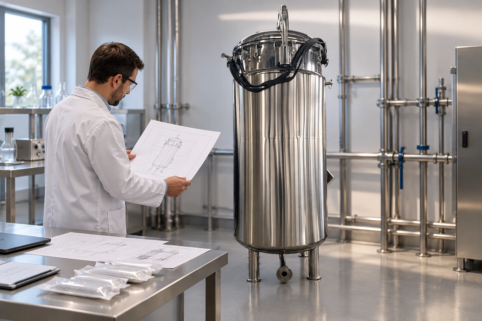 Reviewing connection records beside the closed reference fermenter