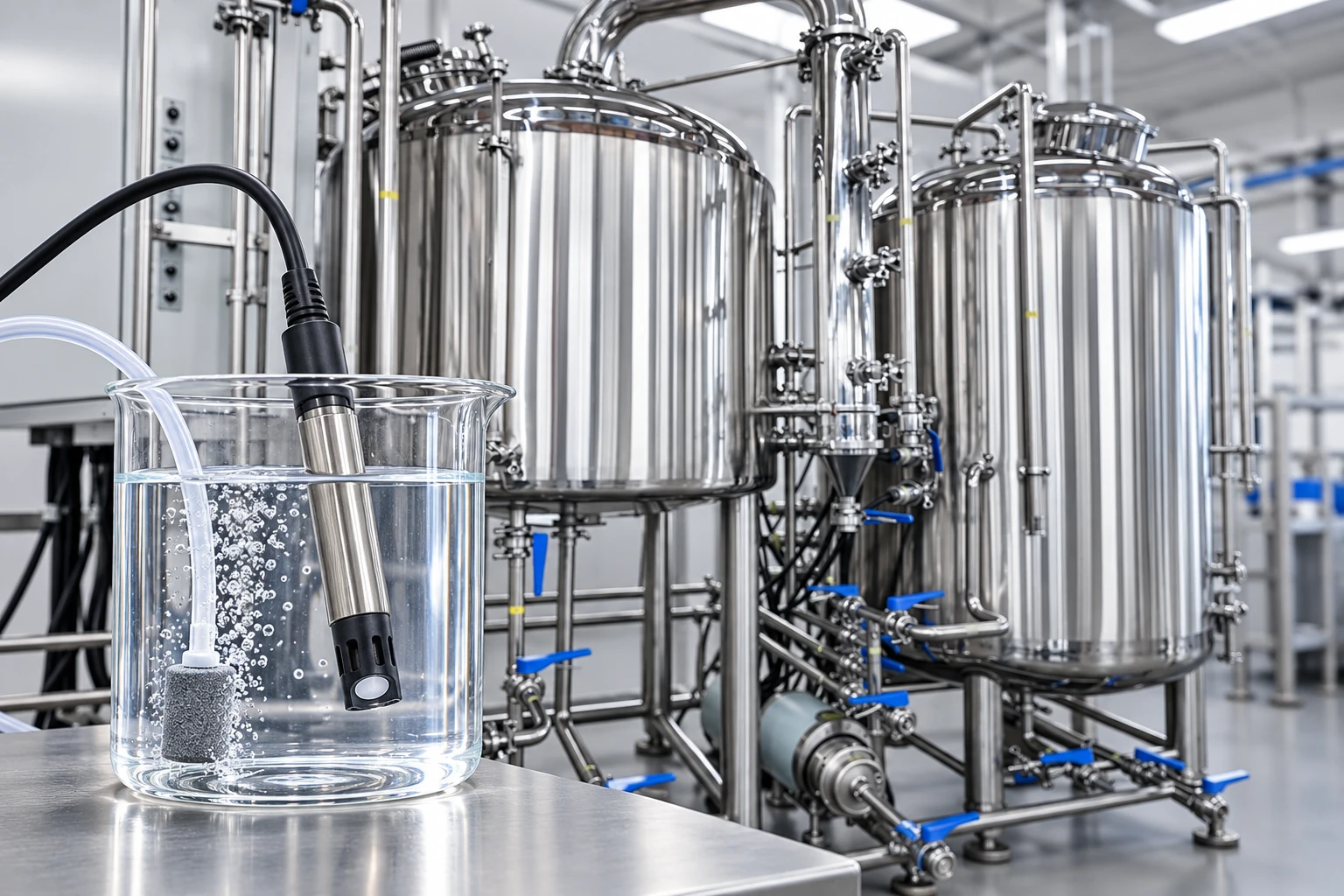 Establishing a water-reference environment for a probe-specific oxygen check Establishing a water-reference environment for a probe-specific oxygen check