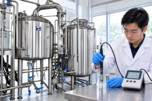 Preparing a dissolved-oxygen probe check in a defined water reference
