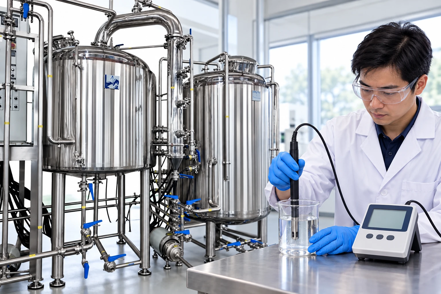Preparing a dissolved-oxygen probe check in a defined water reference
