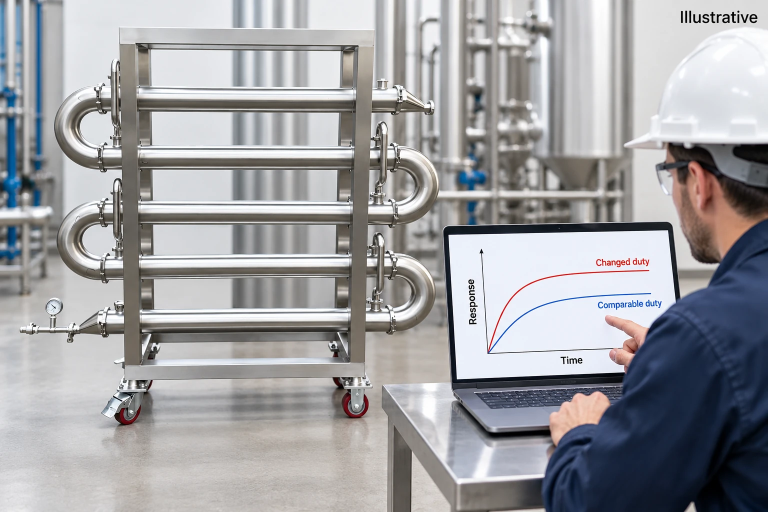 Reviewing illustrative trends only after separating comparable operating conditions