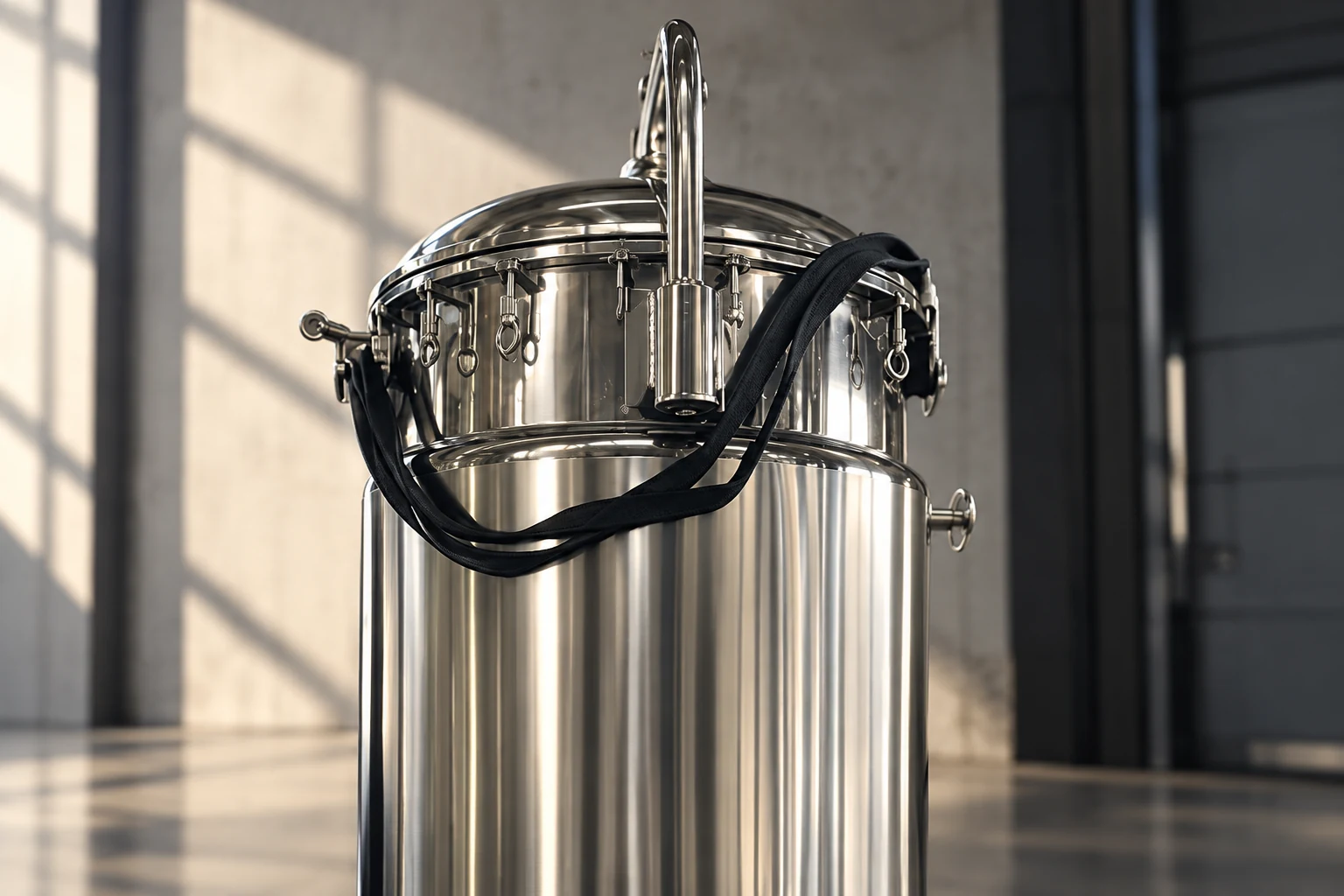Fermenter lid clamp and original connection cluster