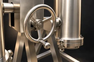 Filter handwheel and supporting mechanism under warm side light